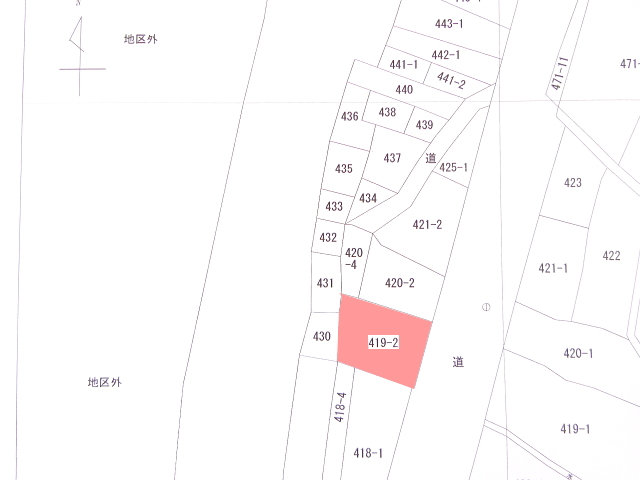 売地：村上市早川419番地2