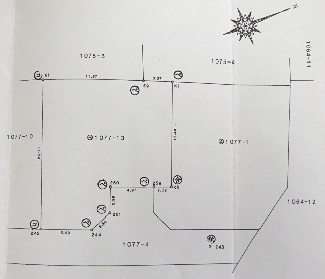 売地：村上市新町1077番地13